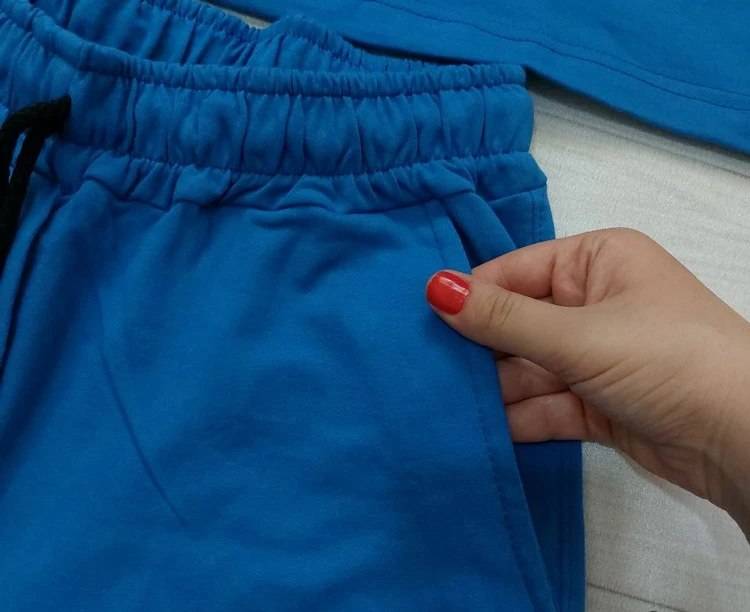 ست تیشرت شلوارک پنبه ای طرح دار