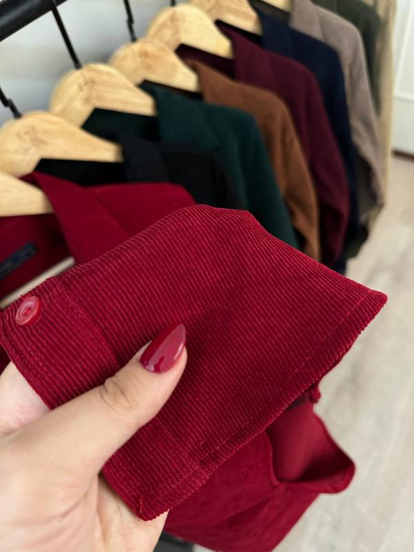 پیراهن مخمل کبریتی مردانه