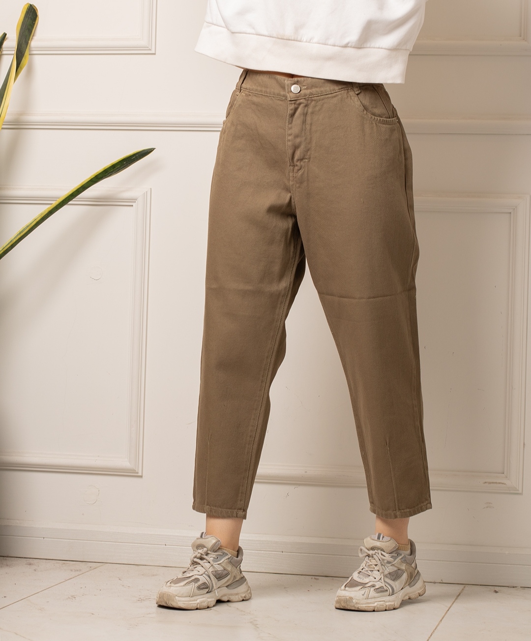 شلوار کتان مام استایل RT