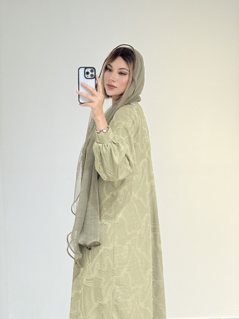 مانتو بلند جلو باز کد 19252