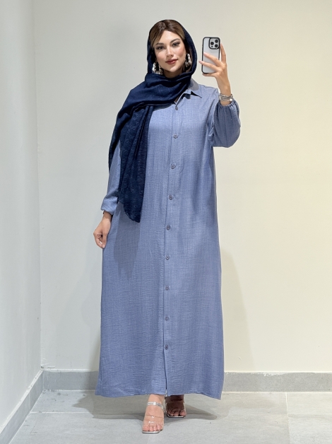 مانتو بلند یقه مردانه کد 19253