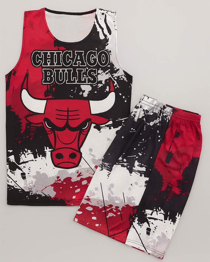 ست تاپ شلوارک مردانه مدل CHICAGO BULLS