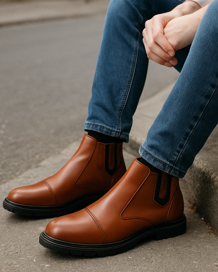 نیم بوت مردانه مدل SEVIN