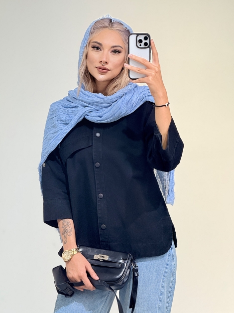 کتان پشت دکمه کد 19814