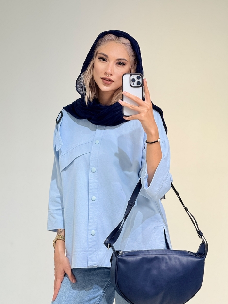 کتان پشت دکمه کد 19814