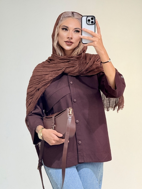 کتان پشت دکمه کد 19814