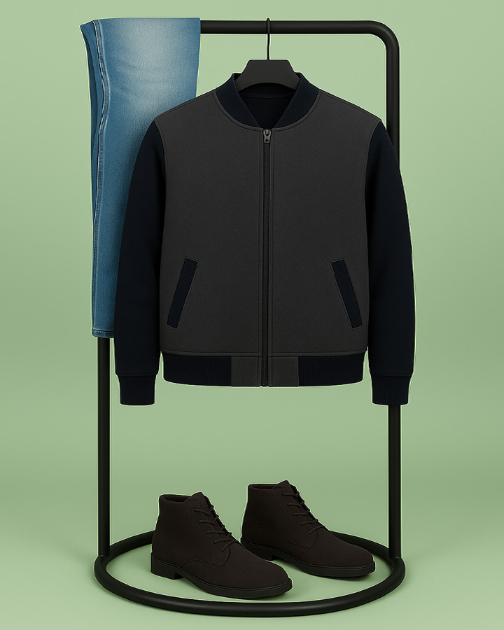 سویشرت بافت مردانه زیپ دار مدل SEASON