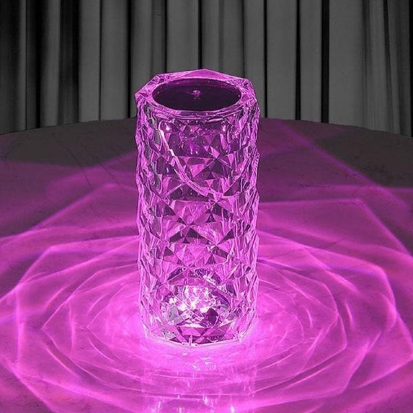 آباژور چراغ خواب رومیزی کریستال شارژی D5565