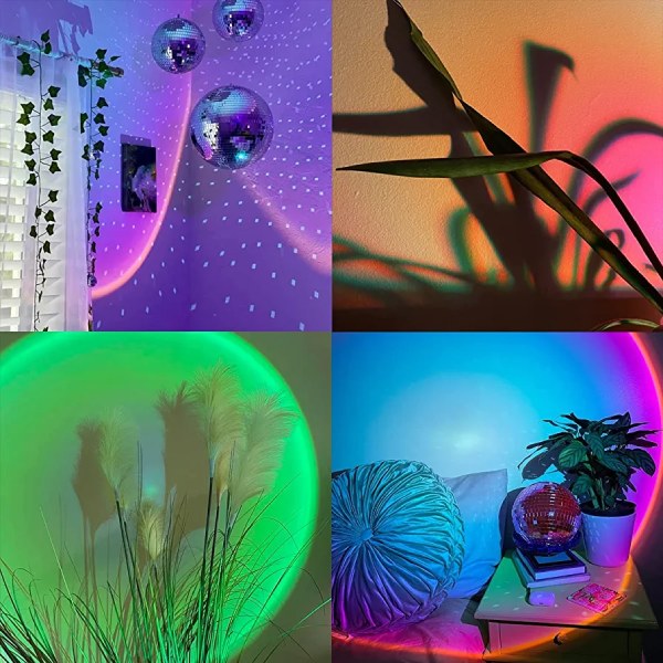 آباژور چراغ خواب اتمسفر چند رنگ کنترل دار رقص نور SUNSET