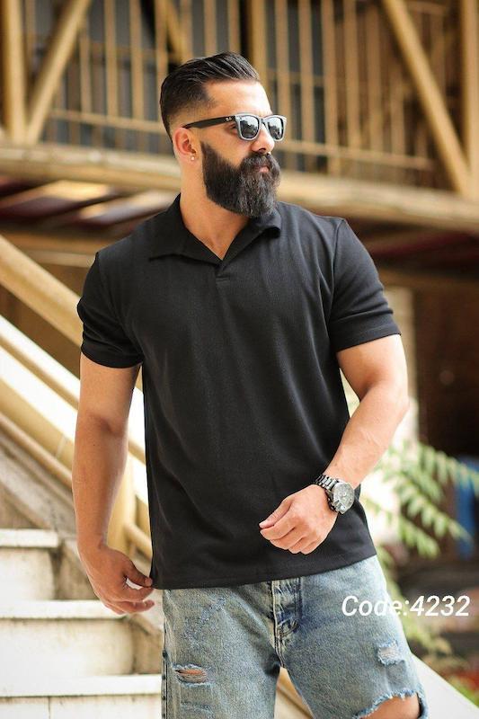 تیشرت یقه‌اولدمانی – کد 4232