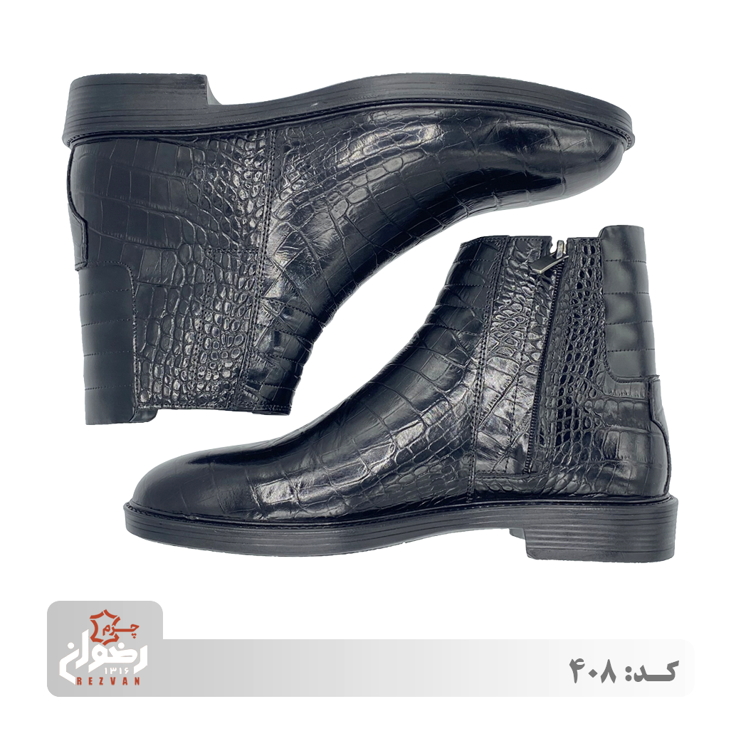 بوت مردانه چرم طبیعی