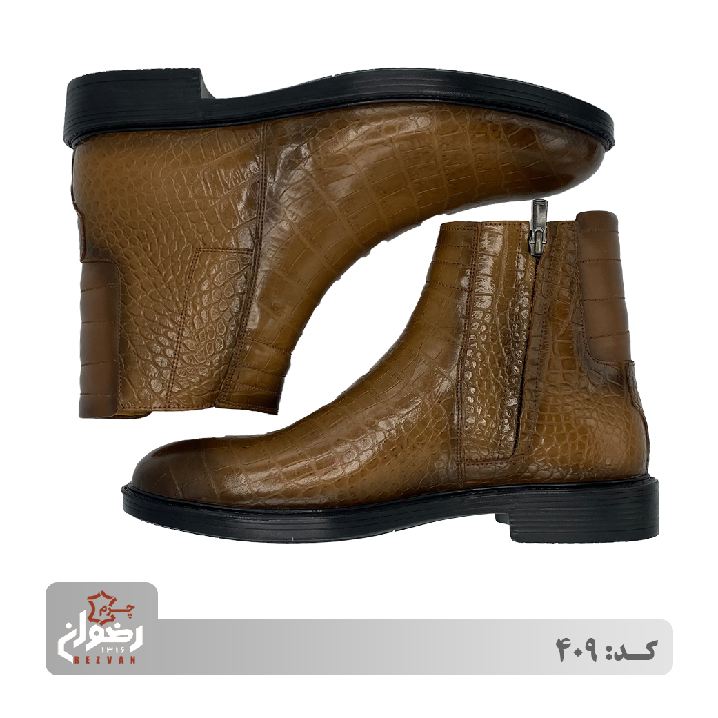 بوت مردانه چرم طبیعی