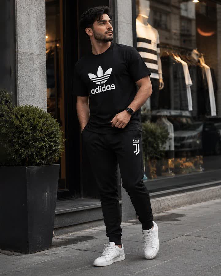 ست تیشرت و شلوار مردانه مدل Adidas کد 6569