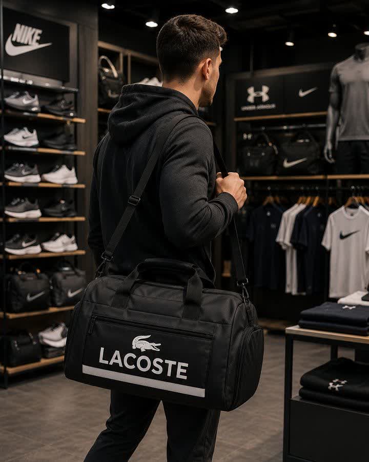 ساک ورزشی مدل LACOSTE ( قرمز. مشکی )کد6567