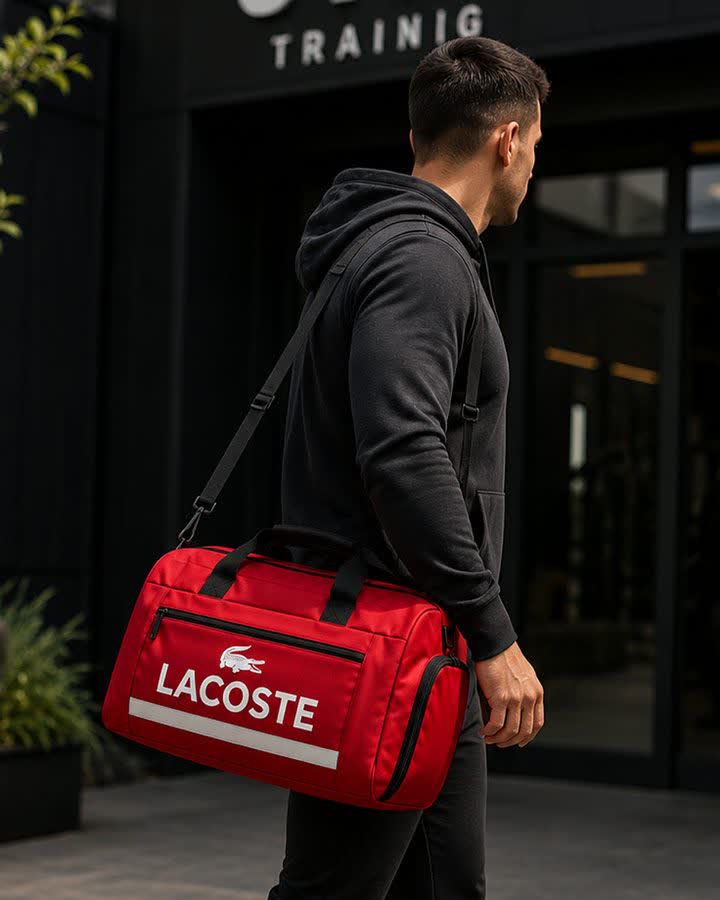 ساک ورزشی مدل LACOSTE ( قرمز. مشکی )کد6567