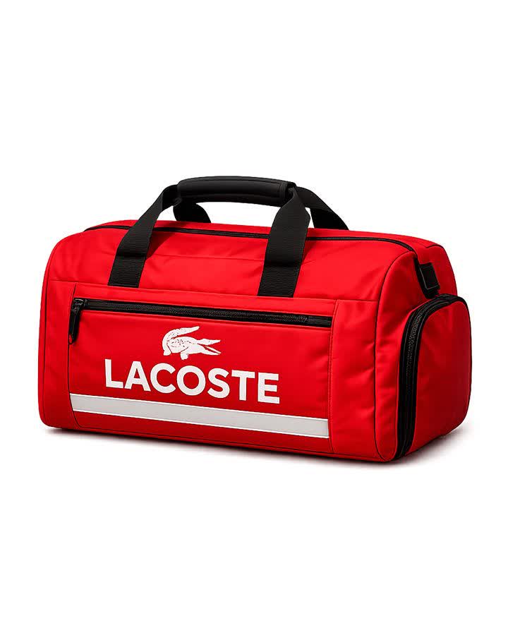 ساک ورزشی مدل LACOSTE ( قرمز. مشکی )کد6567