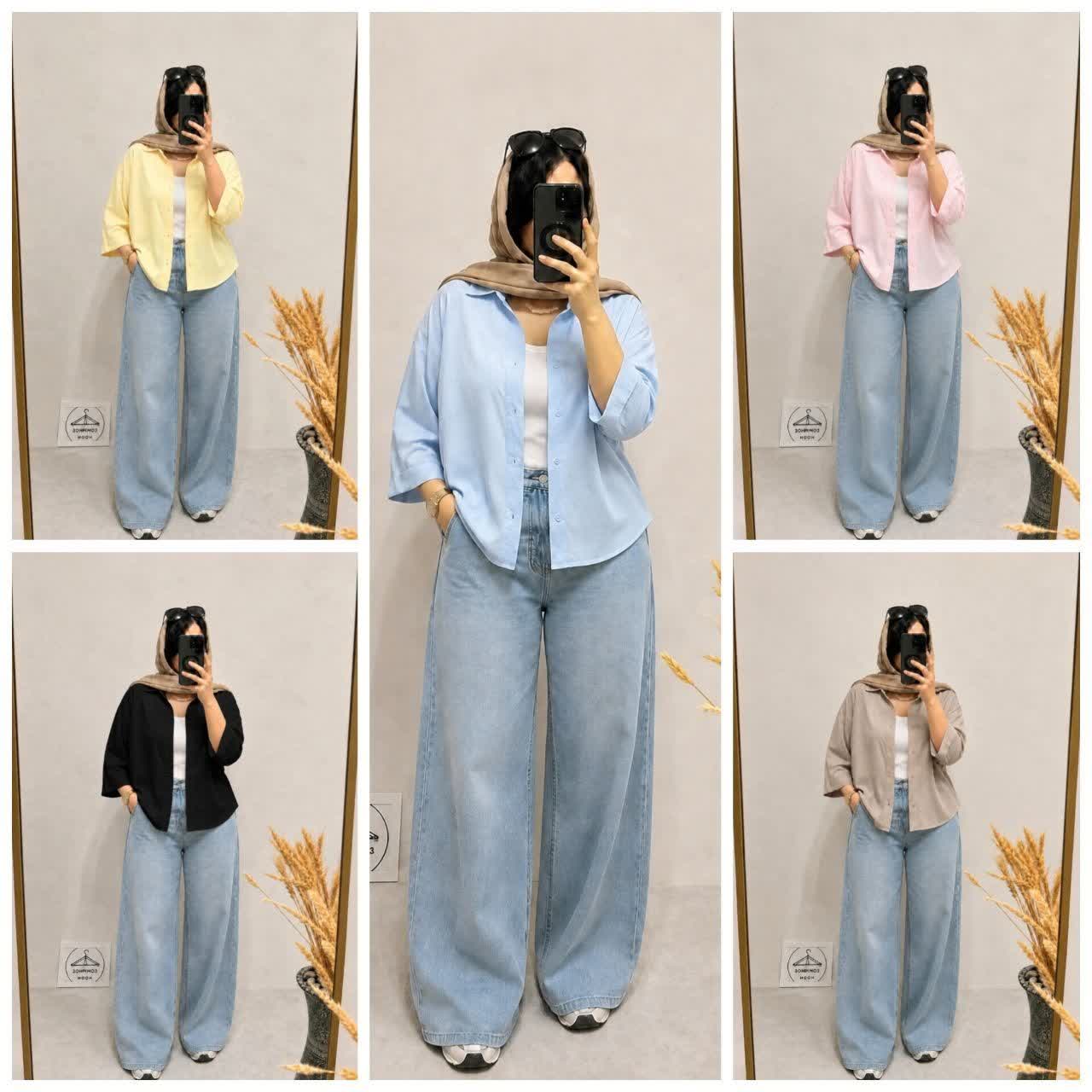 شومیز پری شیشه ای مدل سایه