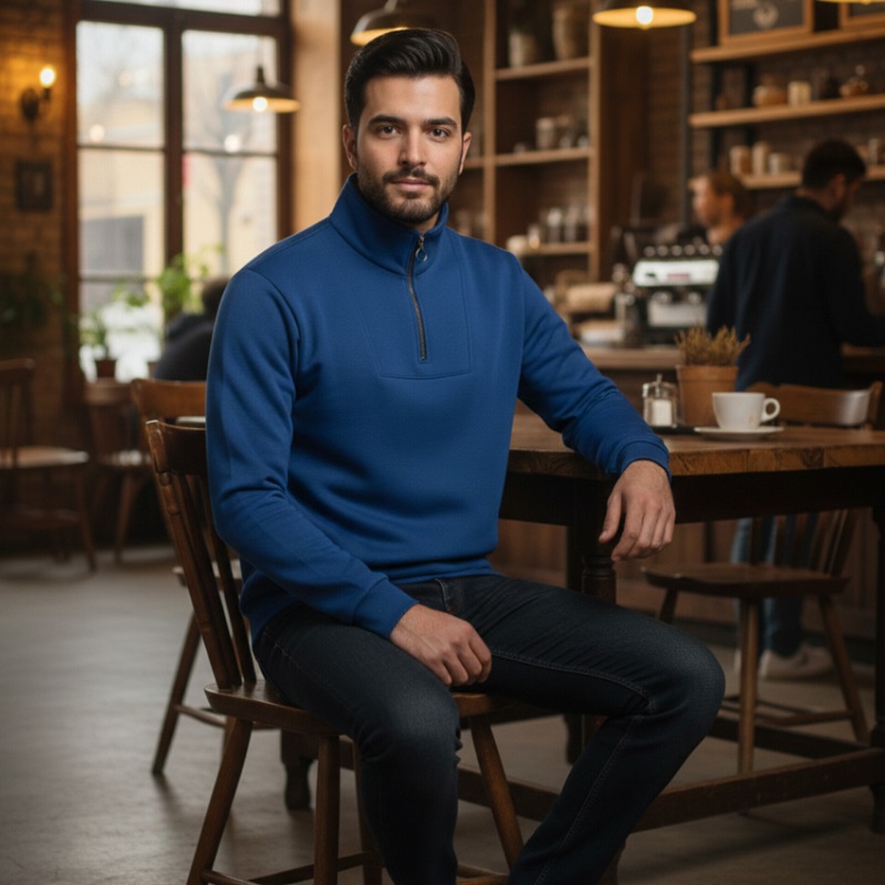 دورس مردانه نیم زیپ مدل Behbod