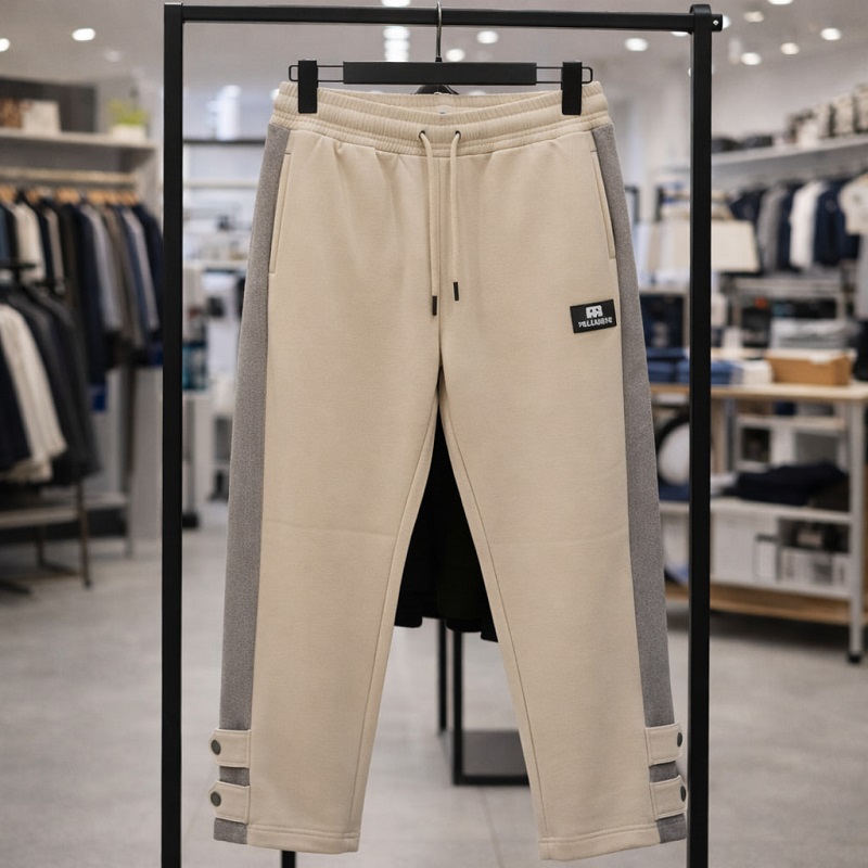 شلوار بنگال مردانه نوار پهن پایین دکمه مدل Mehrad