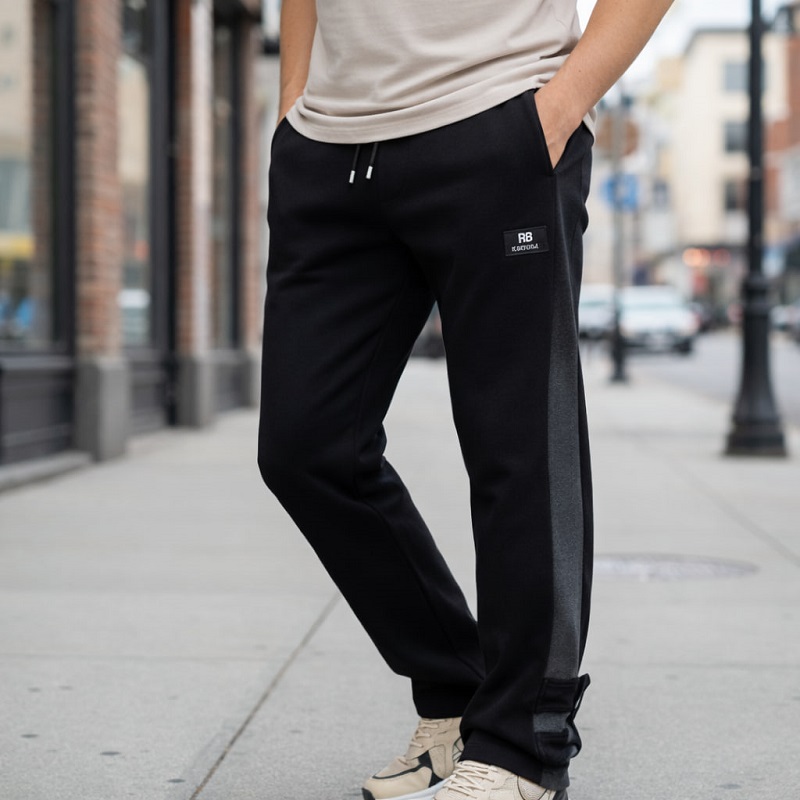 شلوار بنگال مردانه نوار پهن پایین دکمه مدل Mehrad