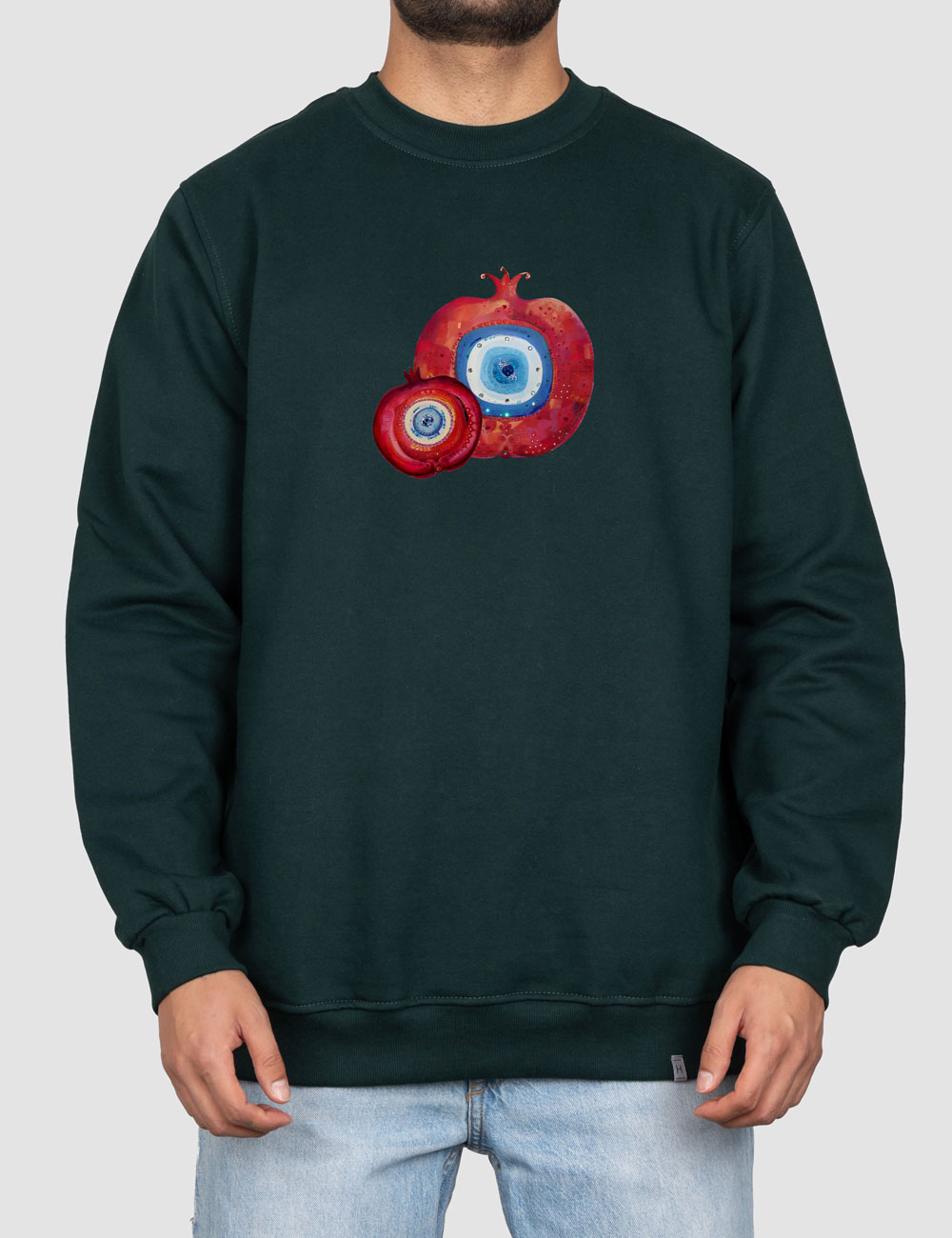 بلوز دورس چاپی انار و چشم نظر