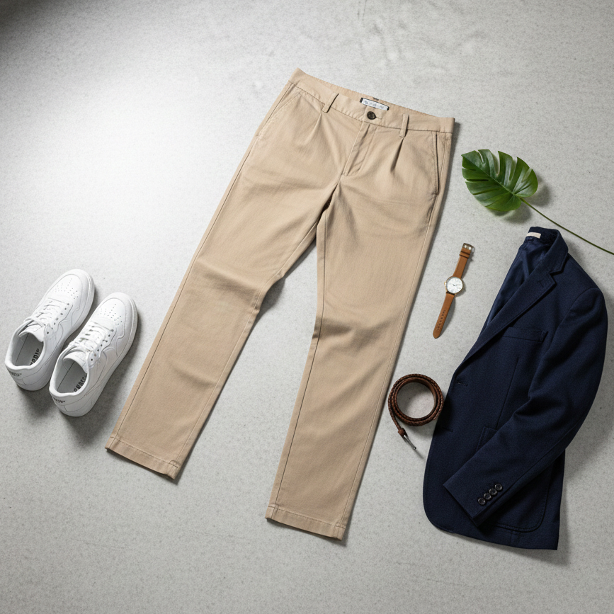 شلوار مردانه بنگال کش دم پا ساده مدل Behnam