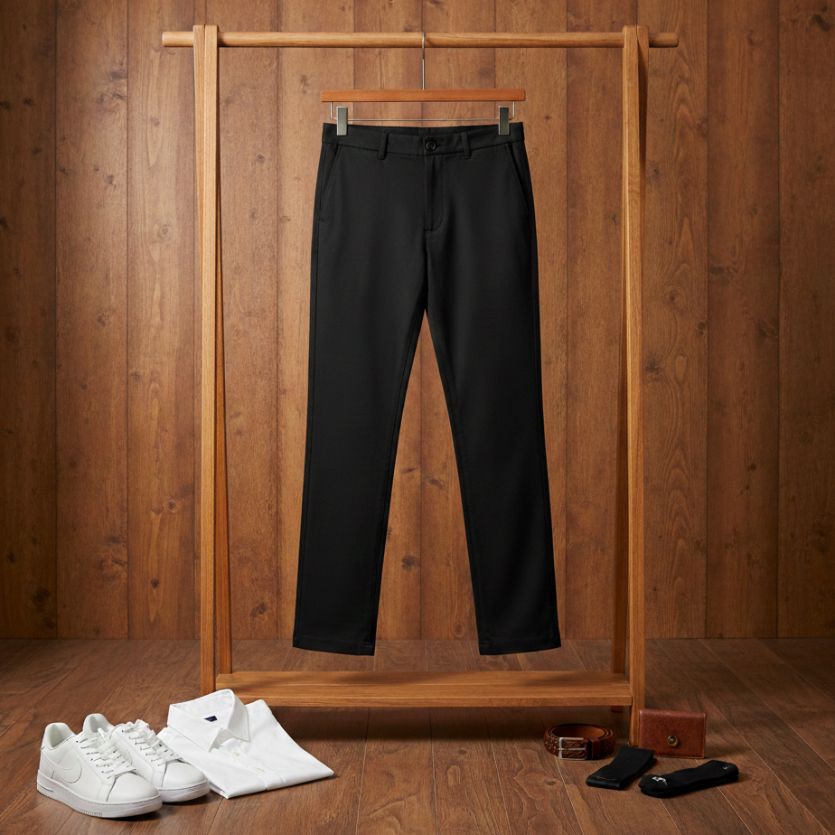 شلوار مردانه بنگال کش دم پا ساده مدل Behnam