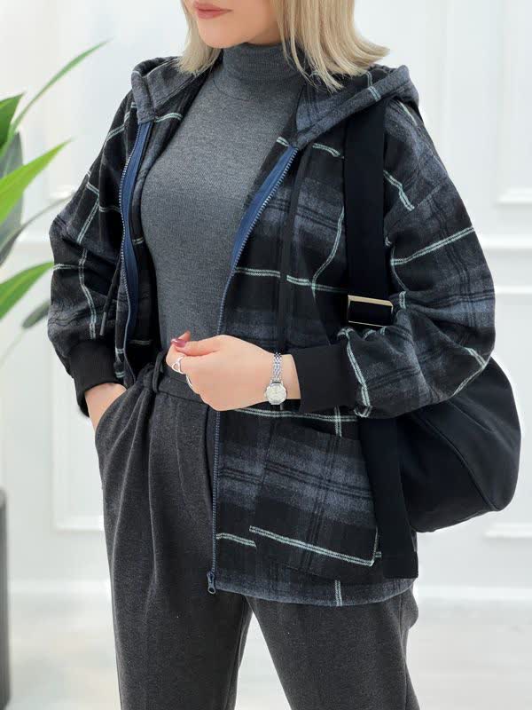 🧥✨ شکت کلاهدار کد 3160