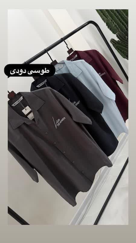 پیراهن مردانه سیلک یقه انگلیسی | کد ۲۶۹۶