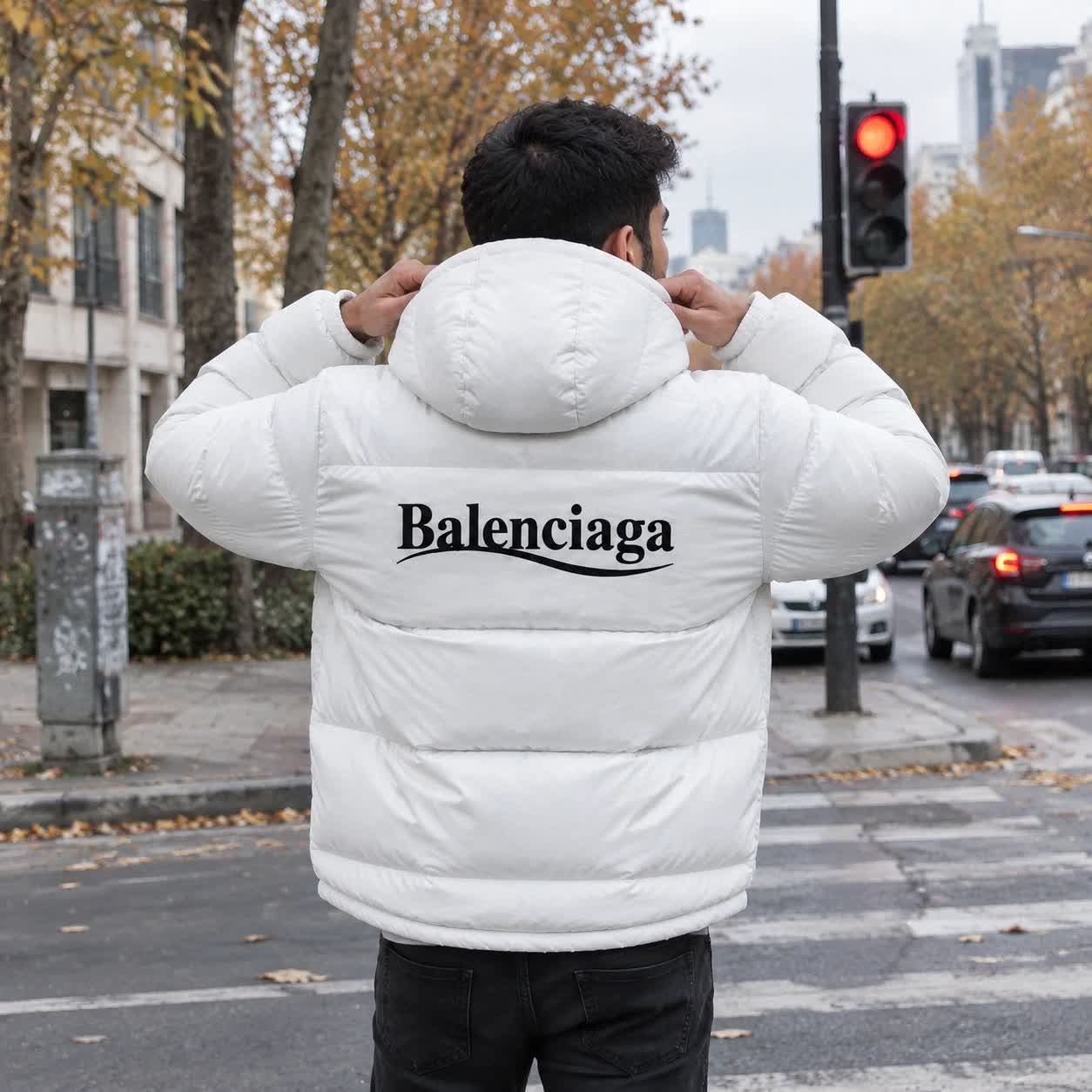 کاپشن ضدآب داخل پشمی Balenciaga