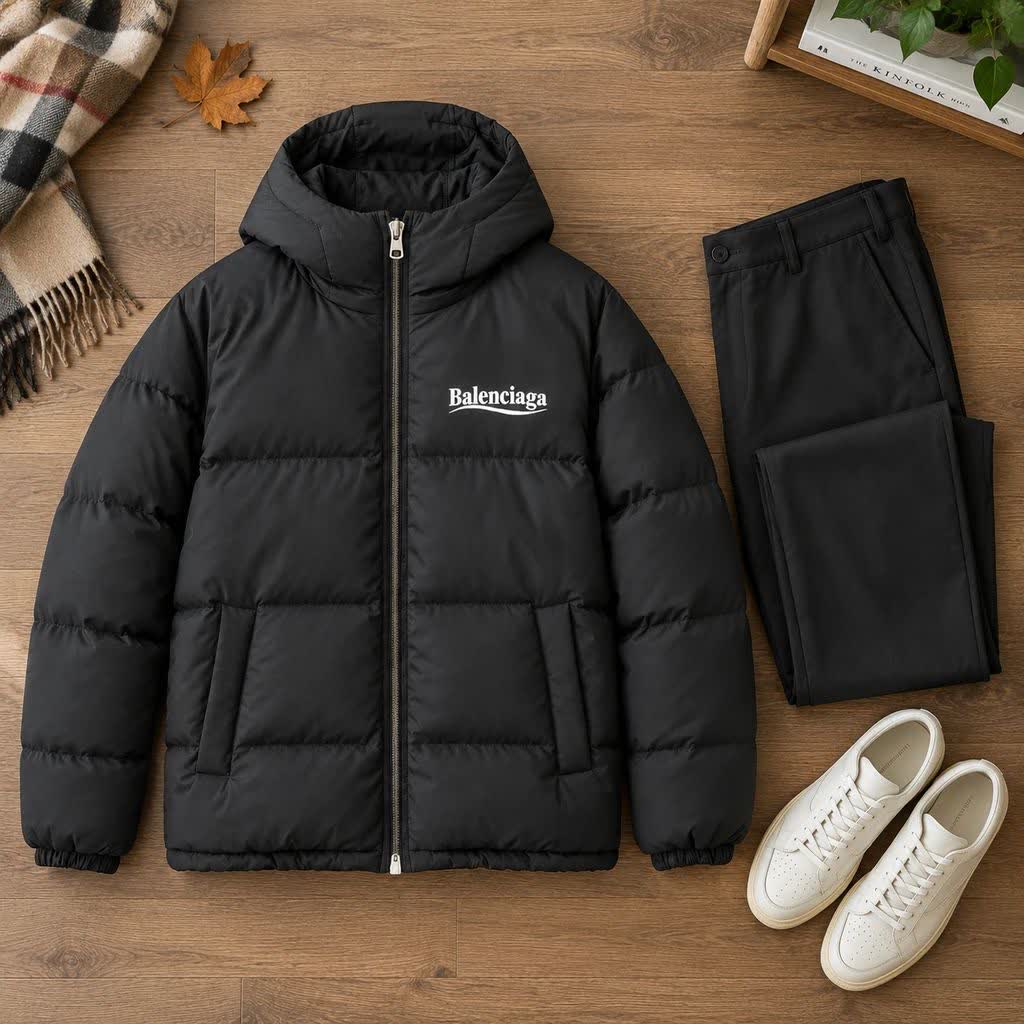 کاپشن ضدآب داخل پشمی Balenciaga