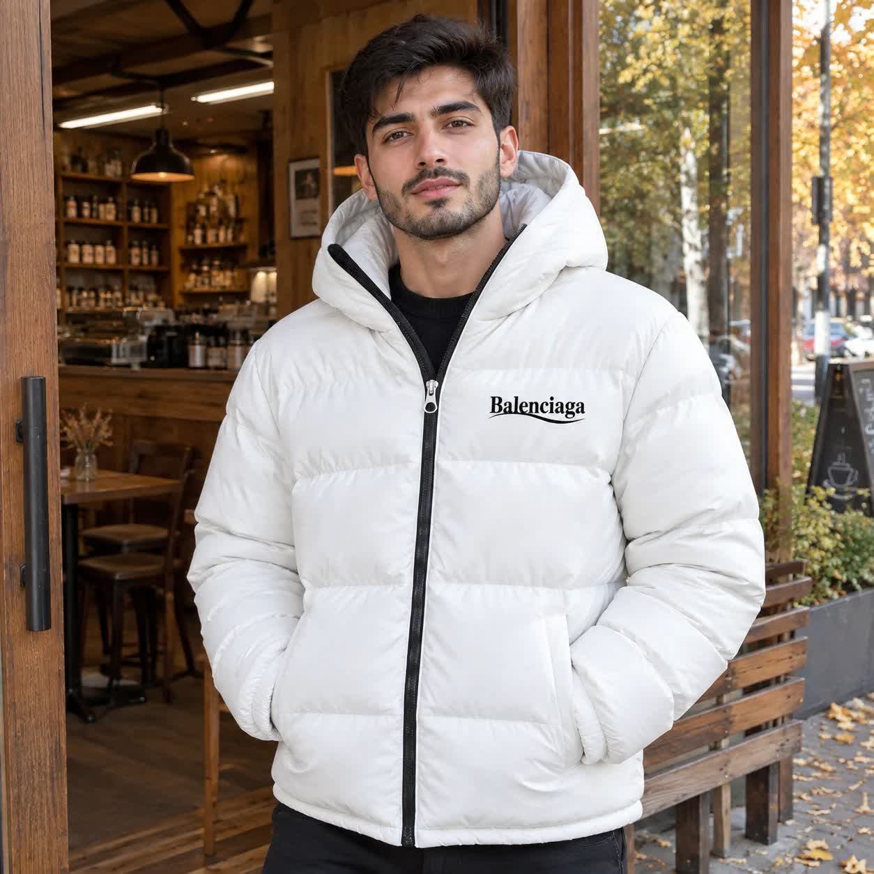 کاپشن ضدآب داخل پشمی Balenciaga