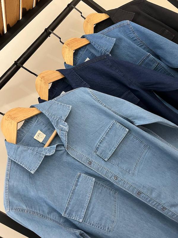 پیراهن جین دوجیب 2631