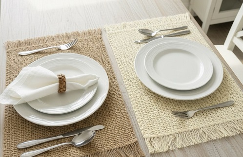 زیربشقابی حصیری رافیا مستطیل