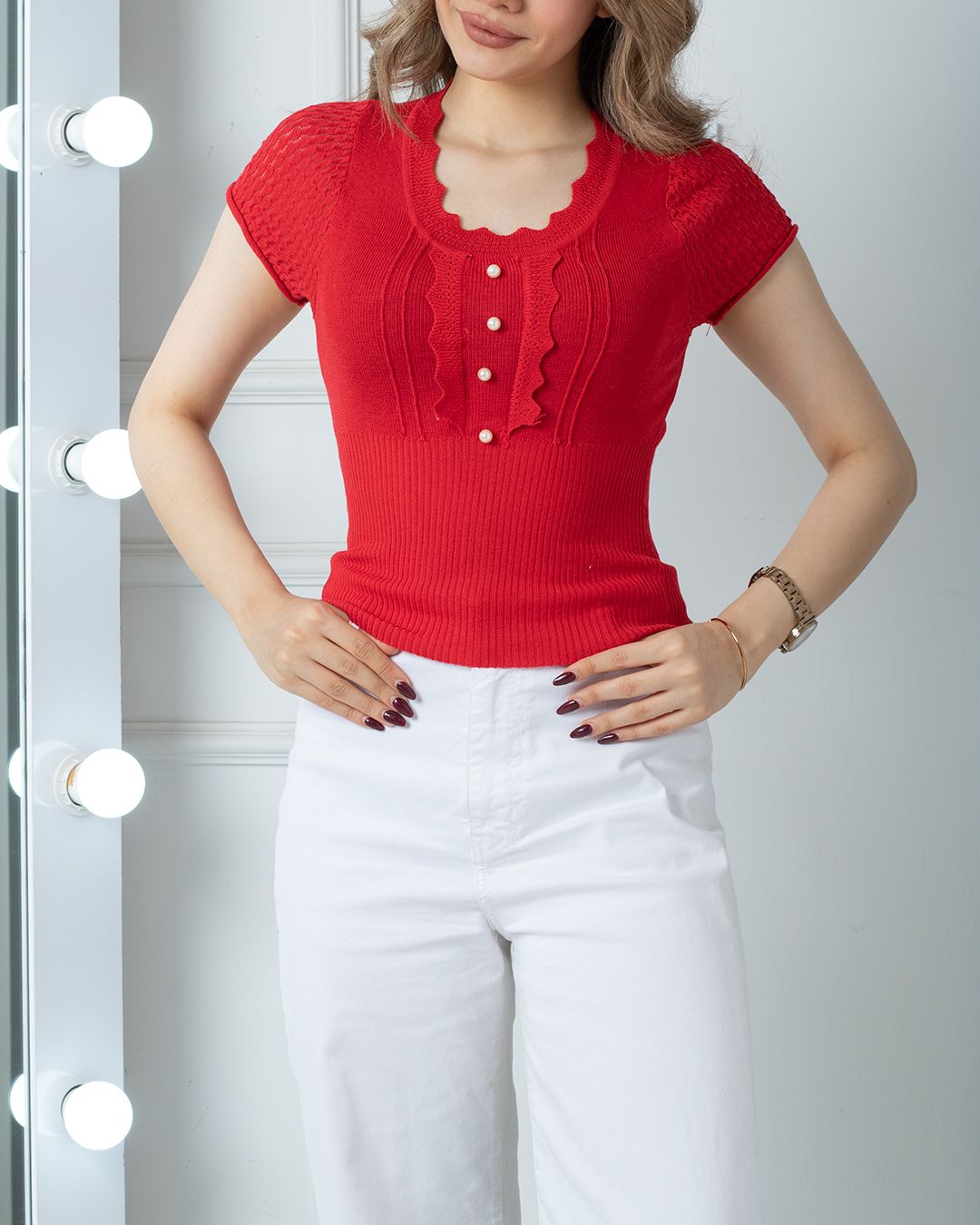 شومیز بافت وارداتی آنیس