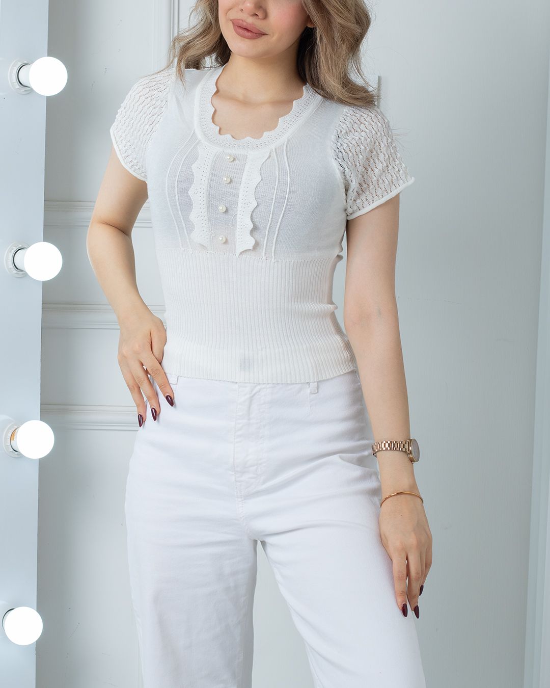 شومیز بافت وارداتی آنیس