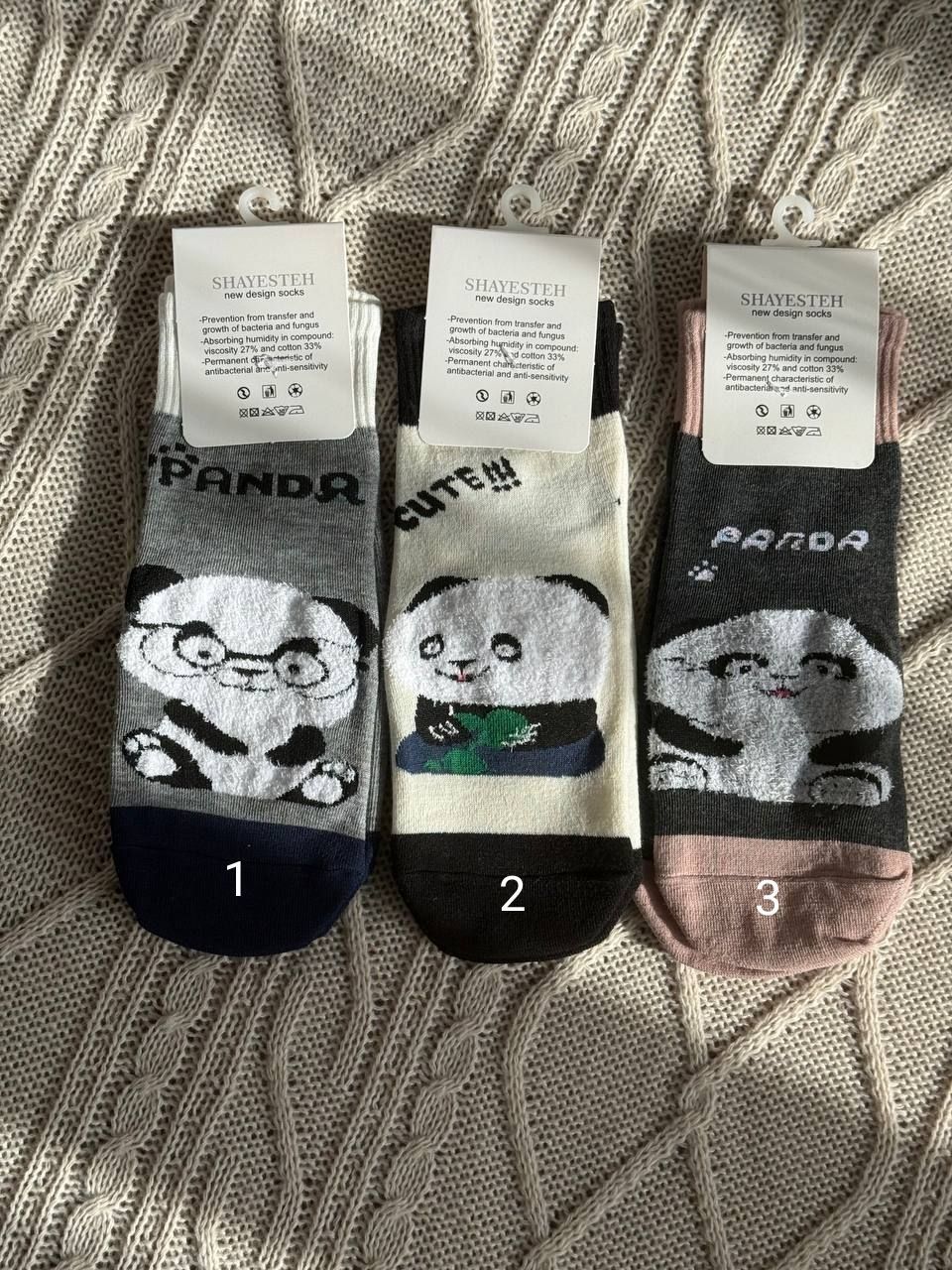 جوراب نیمساق پاندا