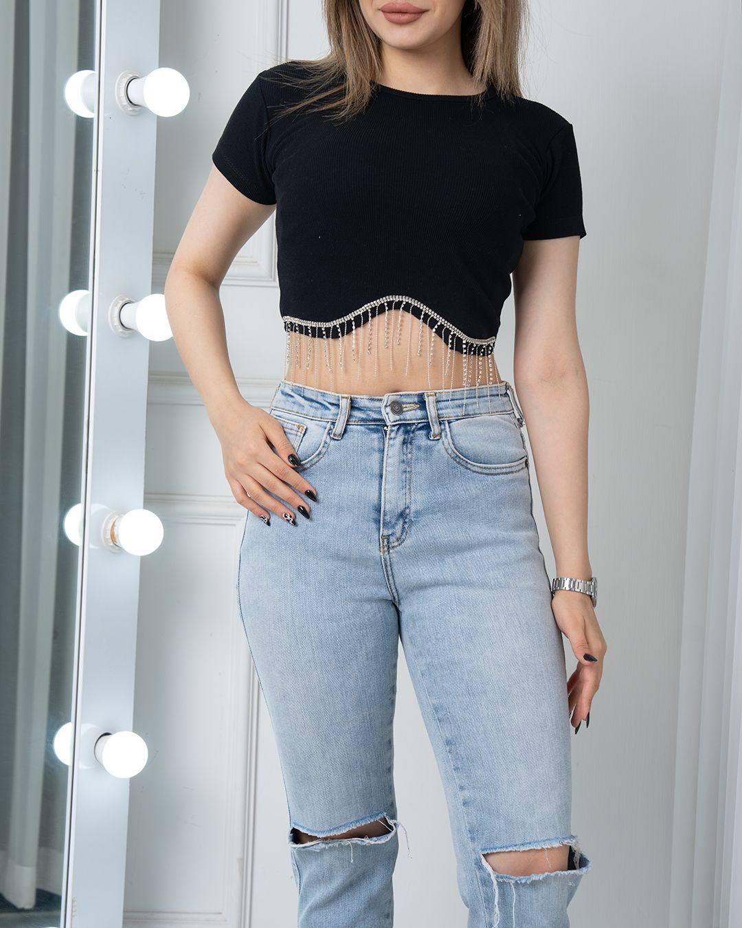 کراپ کبریتی پایین ریسه