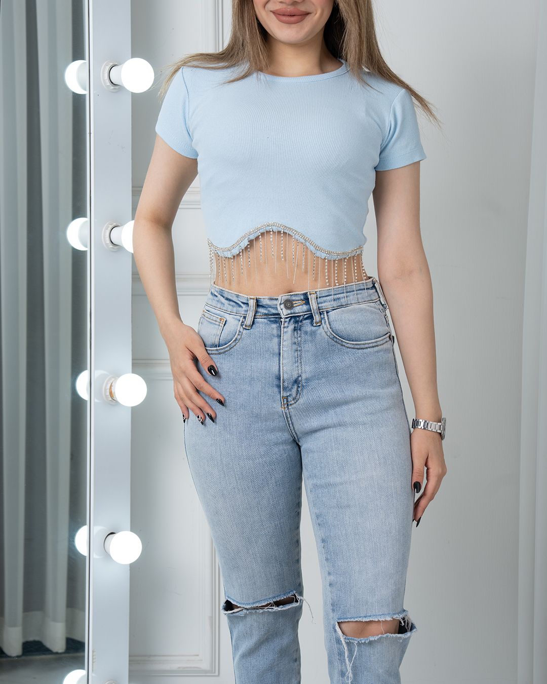 کراپ کبریتی پایین ریسه