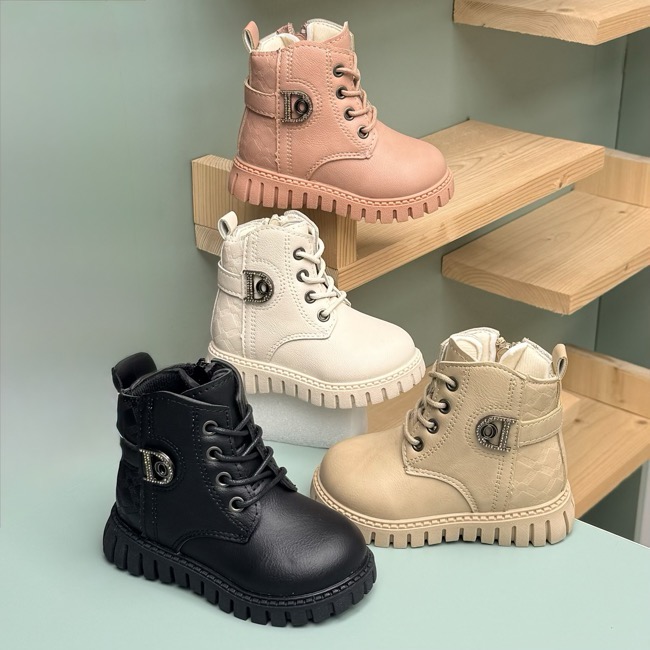 بوت بچگانه طرح D نگینی از Kids کد 4072301