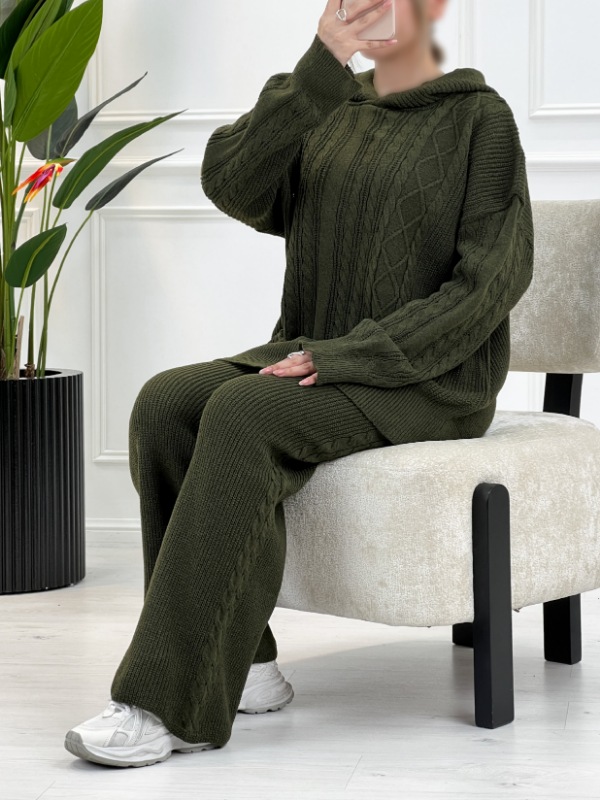 هودی شلوار بافت