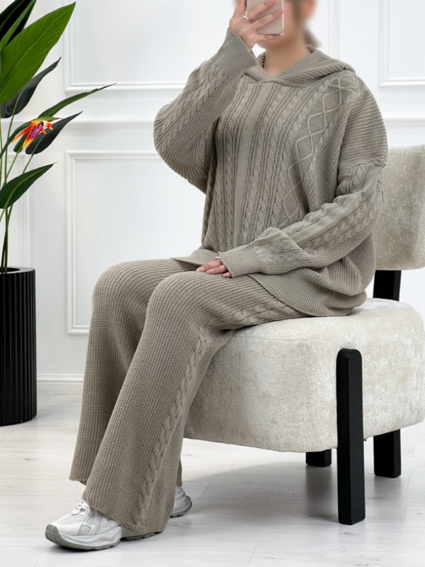 هودی شلوار بافت