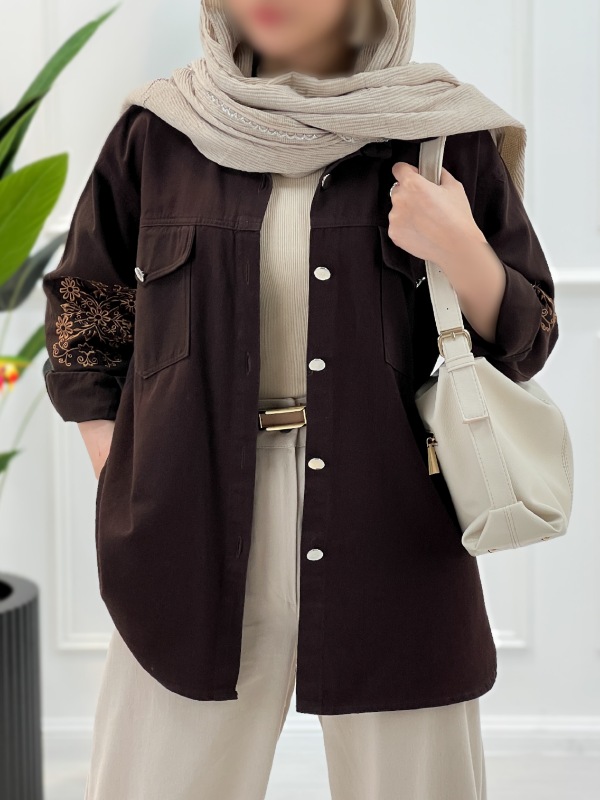 مانتو کتان پرنیا پاییزه