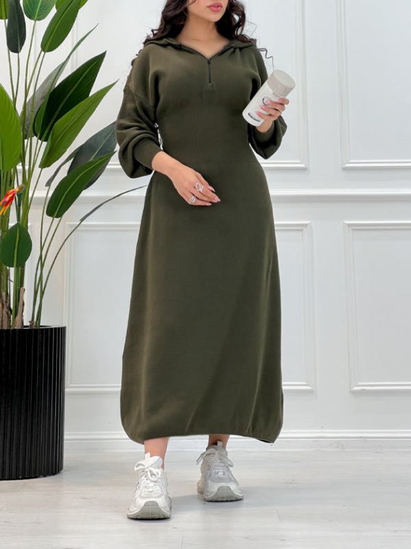 پیراهن نیم زیپ