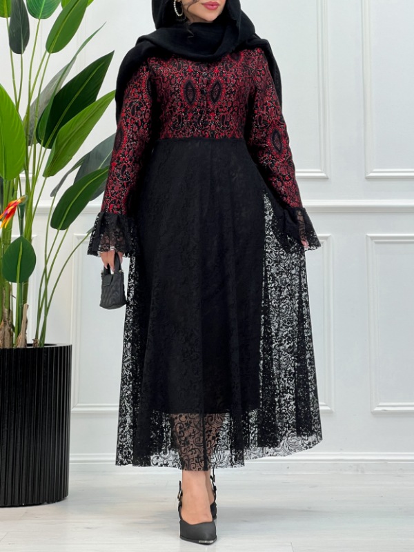 پیراهن گیپور یلدایی