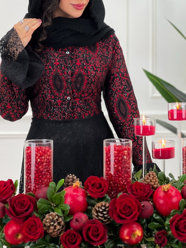 پیراهن گیپور یلدایی