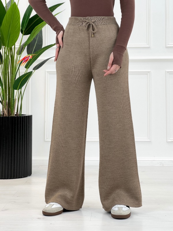 شلوار راسته گشاد بافت