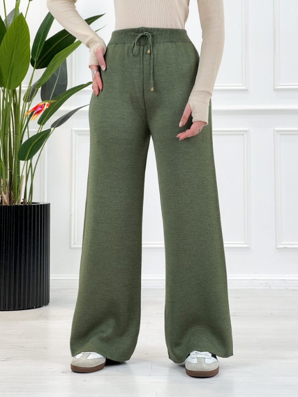 شلوار راسته گشاد بافت