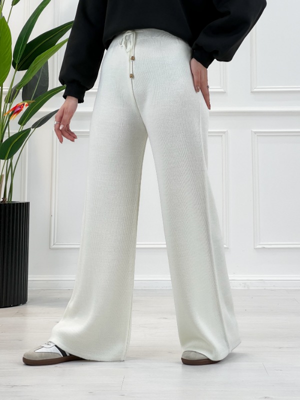 شلوار راسته گشاد بافت