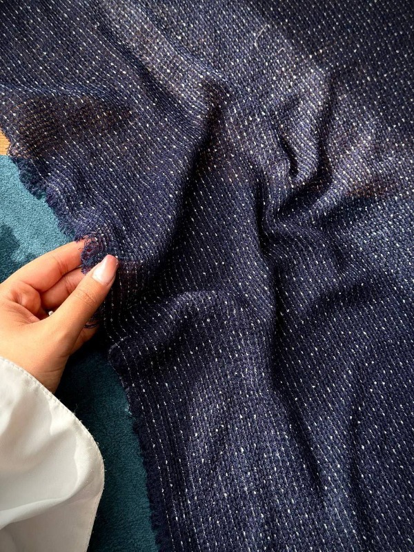 شال ملانژ سورمه ای